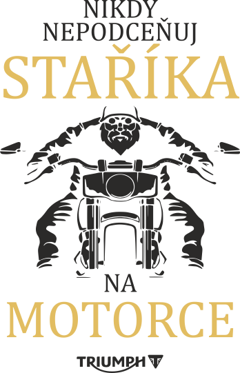 625 Stařík na motorce